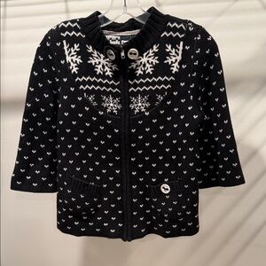 DC Snowflake Zip Sweater